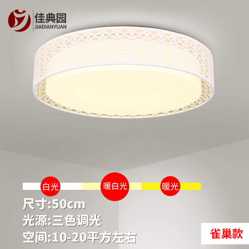 LED圆形吸顶灯 50cm 客厅灯现代简约大气卧室灯温馨餐厅厨卫书房灯具