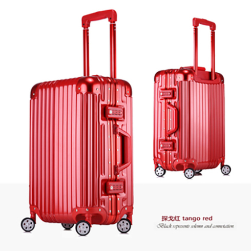 HEEYA韩版拉杆箱时尚行李箱包海关锁 铝合金框万向轮旅行箱