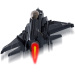 小鲁班 积木拼插玩具 空军部队 F-35闪电战斗机拼插模型 252片积木