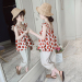 女童夏装套装 2019新款大童韩版女孩圆点时尚儿童两件套 网红超洋气