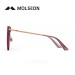 陌森Molsion太阳镜女偏光墨镜女士太阳眼镜MS6075 A31镜框紫色+金色