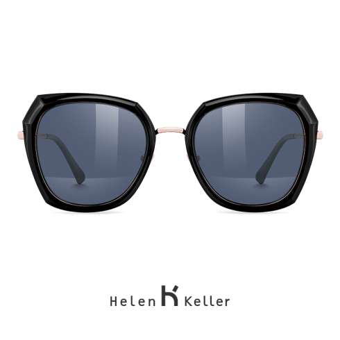 海伦凯勒2019新款百搭几何大框墨镜女潮时尚偏光女士太阳镜H8818