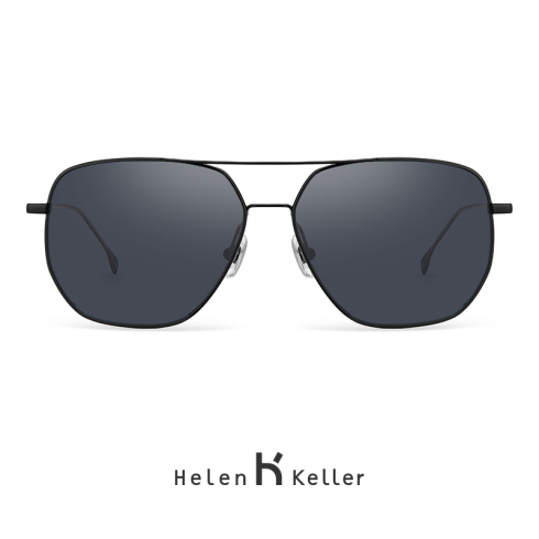 海伦凯勒2019新款简约休闲多边形墨镜潮时尚开车偏光太阳镜H8866