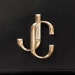 Jimmy Choo/吉米周 品牌logo装饰黑色牛皮单肩包