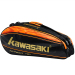 川崎（KAWASAKI）新款三支装 六支装羽毛球包男女双肩羽毛球拍包 KBB-8651 六支装