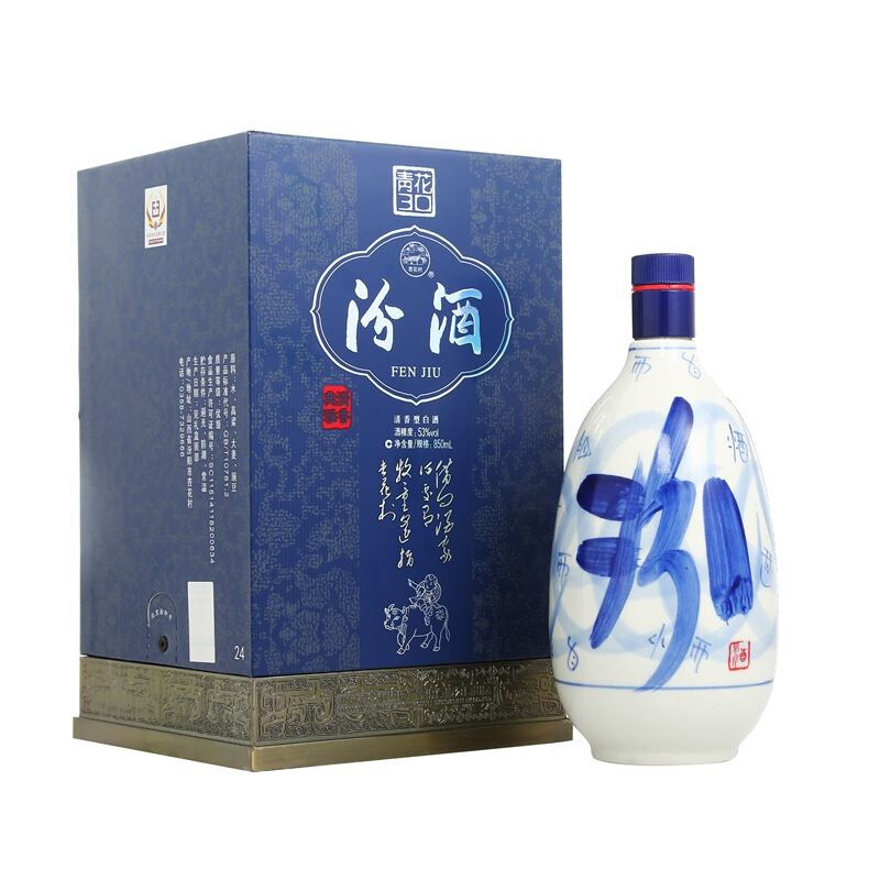 汾酒 白酒 青花30 清香型 53度 850ml