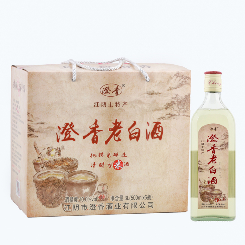 无锡江阴土特产老白酒纯糯米酿造清醇型米酒 可配礼品盒10度500ml*2瓶/6瓶