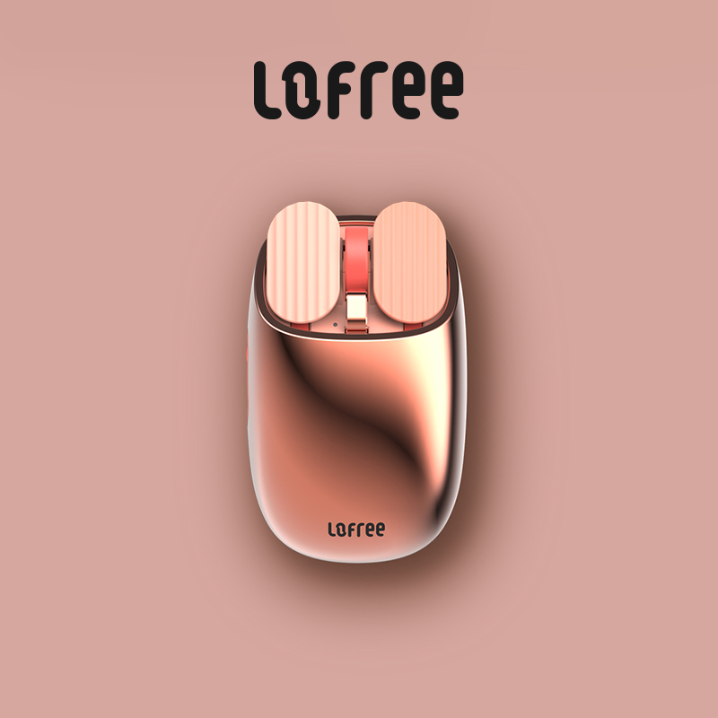 LOFREE/洛斐 玫瑰金绽放 macbook平板苹果电脑笔记本无线蓝牙鼠标
