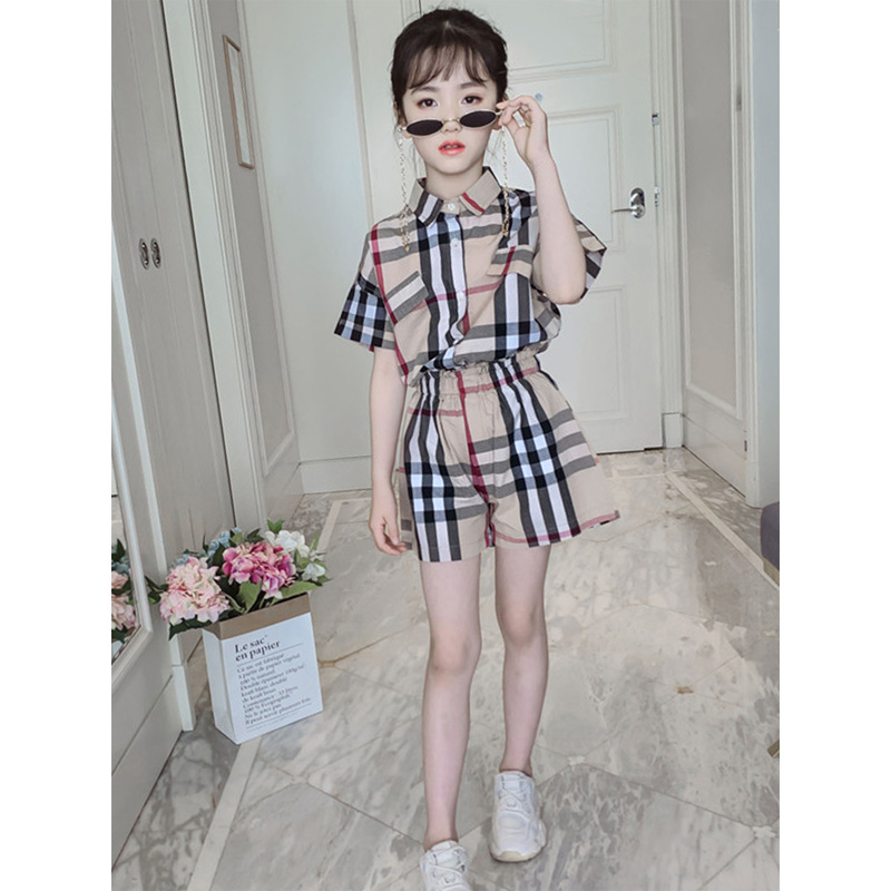 女童套装夏装 2019新款韩版潮衣童装 儿童中大童时髦短袖两件套洋气