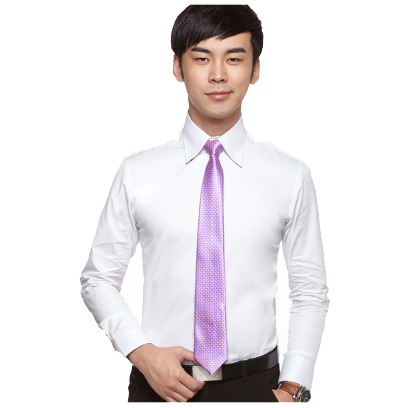 博森新品男士商务时尚会呼吸的韩版修身职业装长袖衬衣BS1074-1