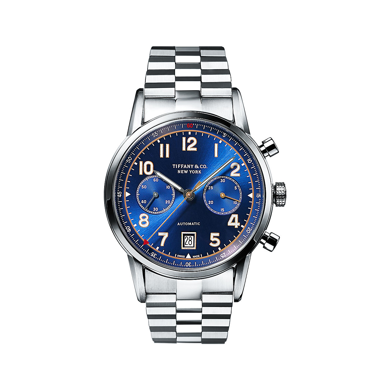 Tiffany&Co./蒂芙尼 42 毫米不锈钢带计时腕表