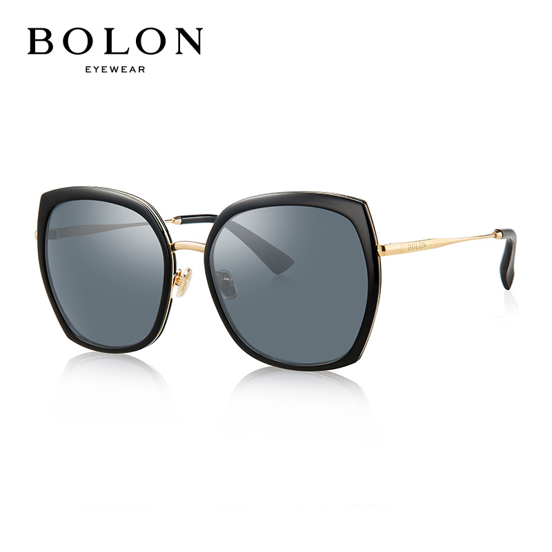 暴龙BOLON太阳镜女款经典时尚眼镜蝶形框墨镜BL6059C10