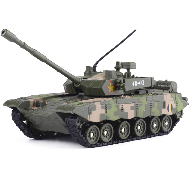 合金T-99合金坦克模型装甲车军事系列儿童玩具小汽车