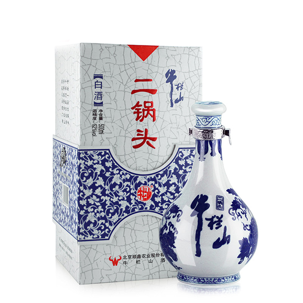 牛栏山二锅头青花瓷52度高度清香型500ml单瓶盒装 白酒