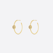 迪奥/Dior 镶嵌钻石和珍珠母贝八芒星耳环