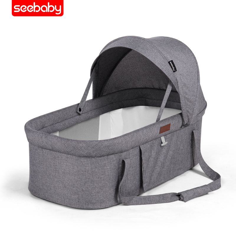 新生婴儿多功能便携式宝宝睡篮手提车载可折叠提篮安全婴儿床四季款冬暖夏凉
