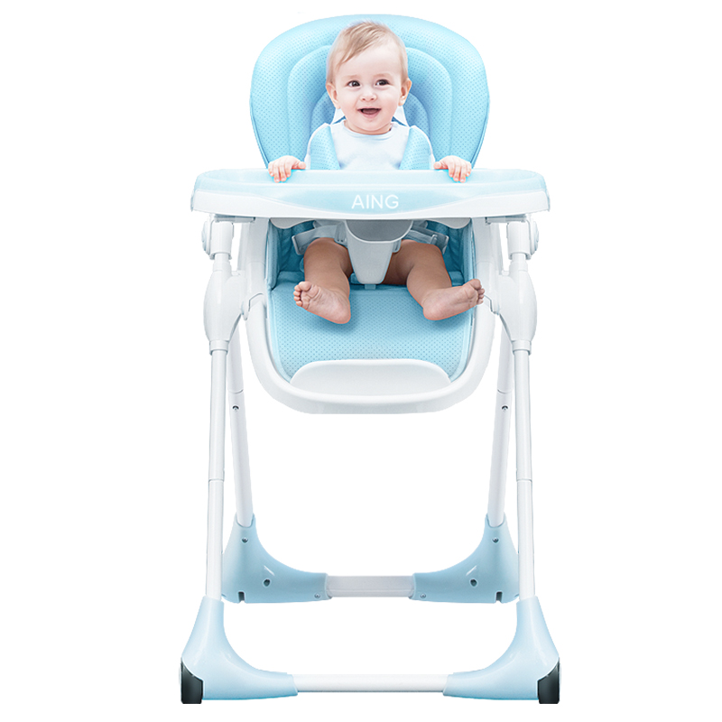 爱音Aing 儿童餐椅欧式多功能婴儿餐椅四合一宝宝餐椅可折叠便携式可坐可躺