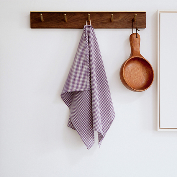 SewingStory缝物语日式简约格子水洗棉布艺餐巾餐布便当布面包美食拍照紫色系 水洗棉 手感柔软