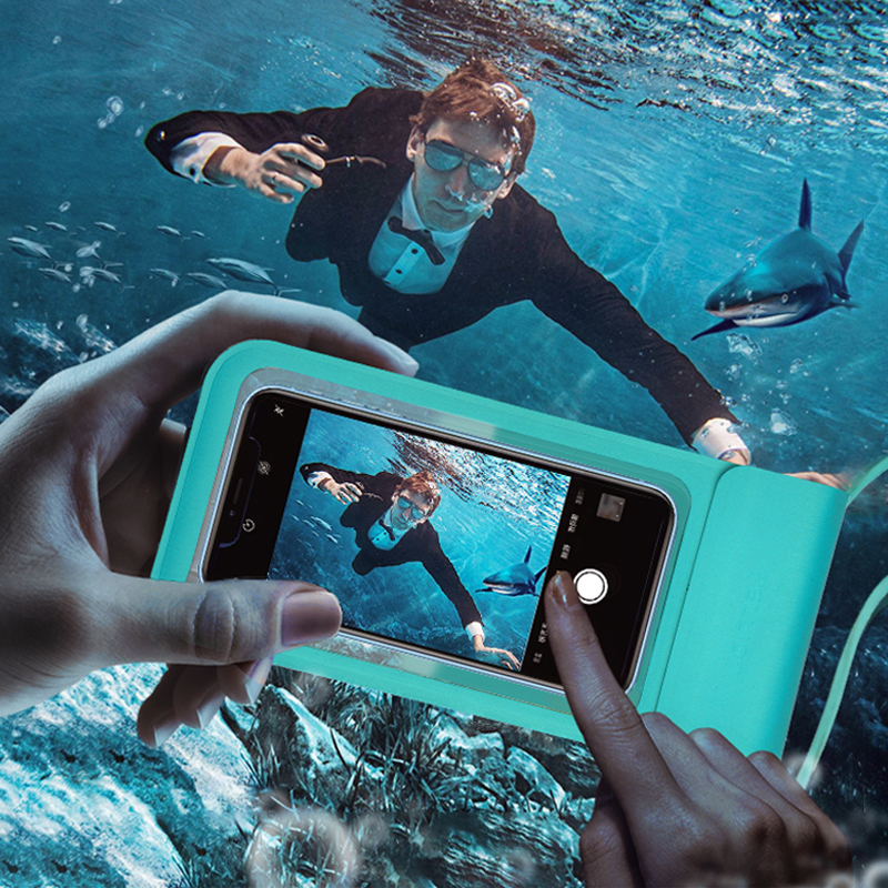 贝迪斯 手机防水袋潜水套游泳外卖触屏通用防雨包苹果X华为骑手专用