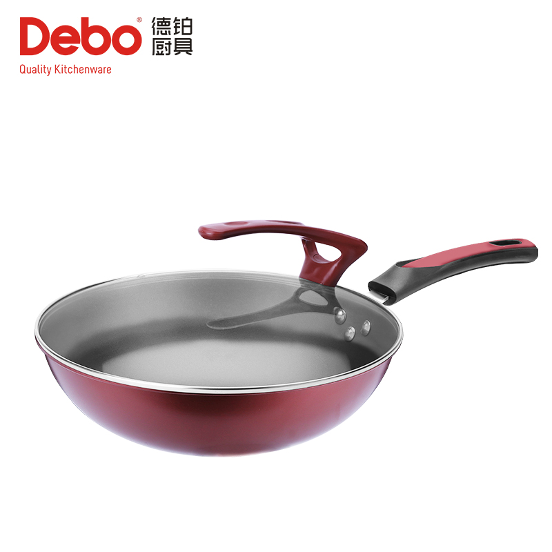 德铂（Debo）德国马蒂诺炒锅 30cm精铁炒菜锅DEP-598