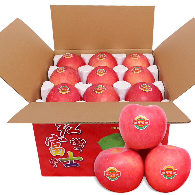 特级红富士苹果当季一箱水果新鲜送礼盒装过节送人大苹果