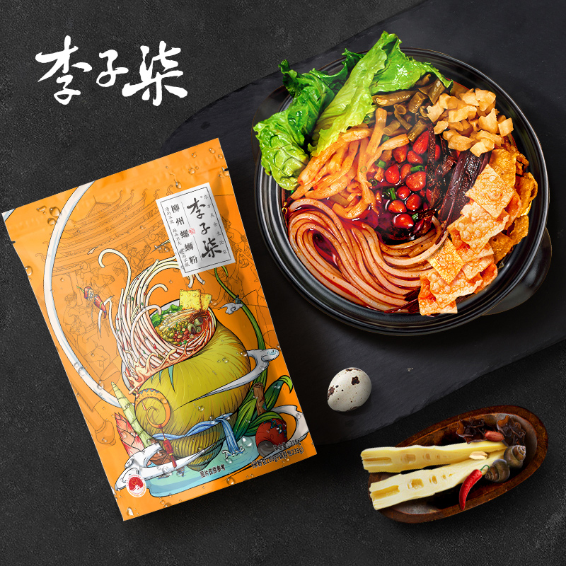李子柒 螺蛳粉 广西柳州特产 煮食方便面米粉米线袋装 335g