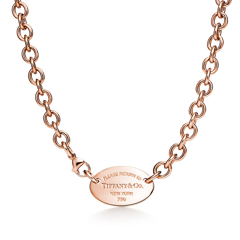 Tiffany&Co./蒂芙尼 Return to Tiffany™ 系列 椭圆形吊饰项链