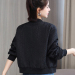 黑色棒球服女春秋 韩版时尚小个子夹克衫立领短外套