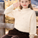 女童套头毛衣 冬季 大童装上衣半高领韩版小女孩针织衫洋气